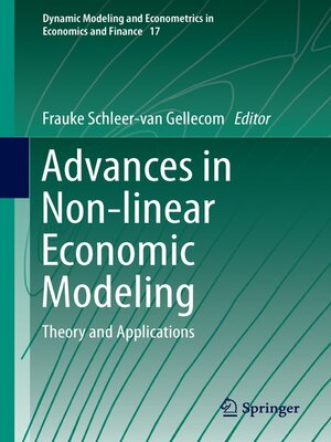 cover image of Advances in Non-linear Economic Modeling